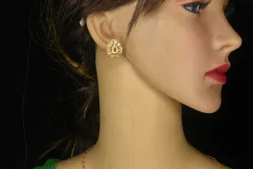 Kempu Studs Earrings By Asp Fashion Jewellery