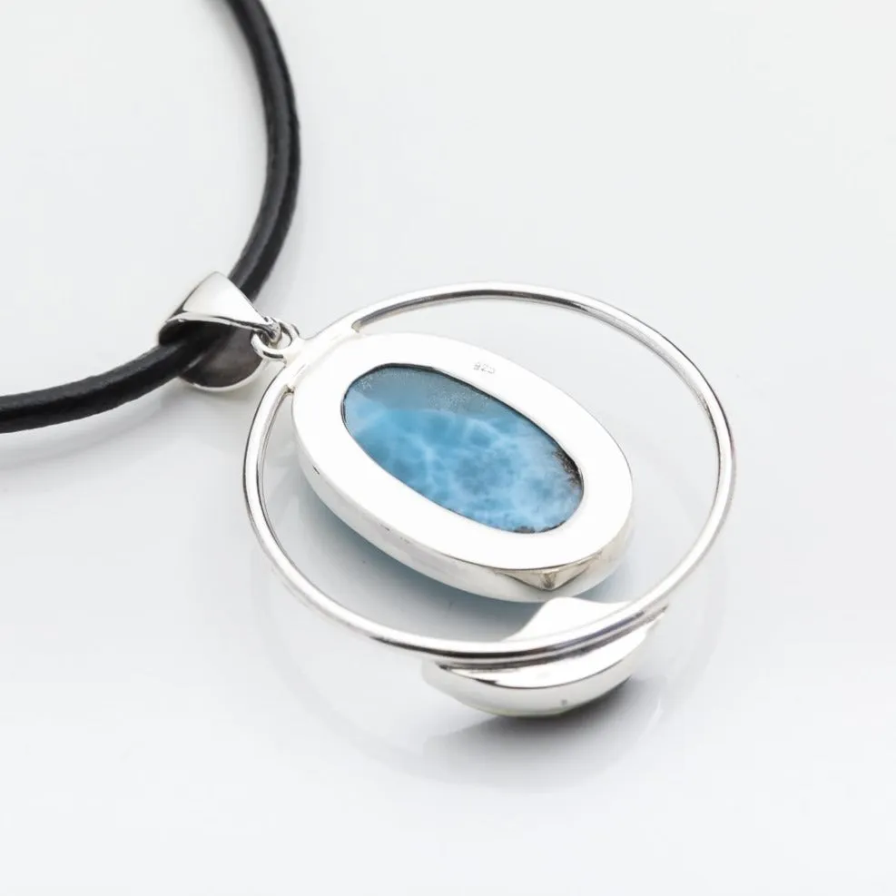 Larimar Amber Pendant Islea I