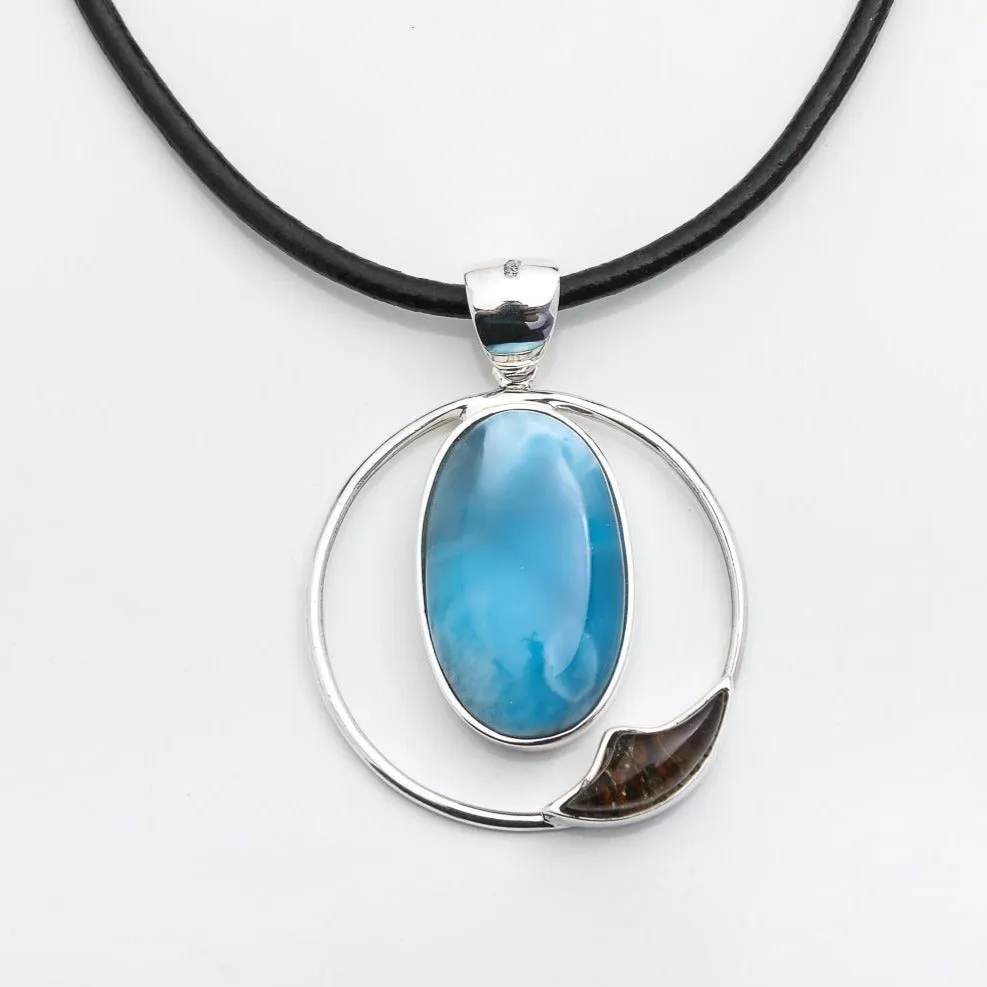 Larimar Amber Pendant Islea I