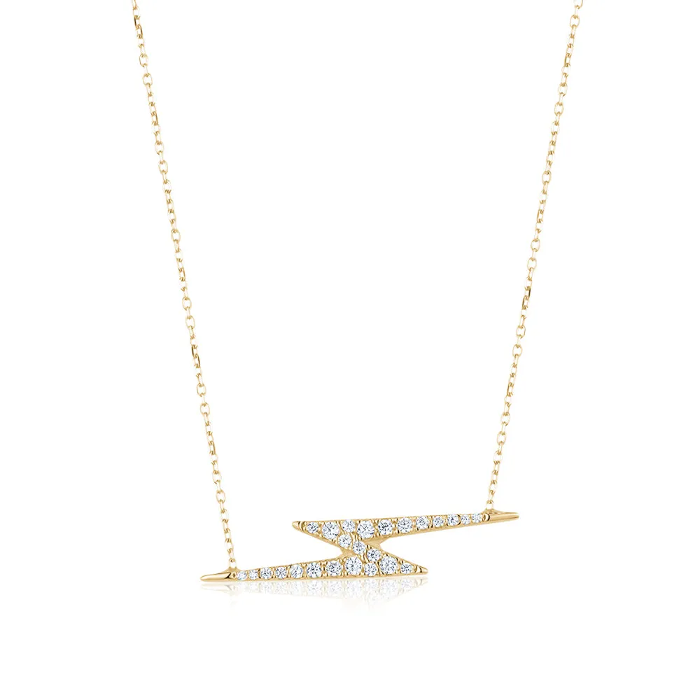 LIGHTNING CZ NECKLACE