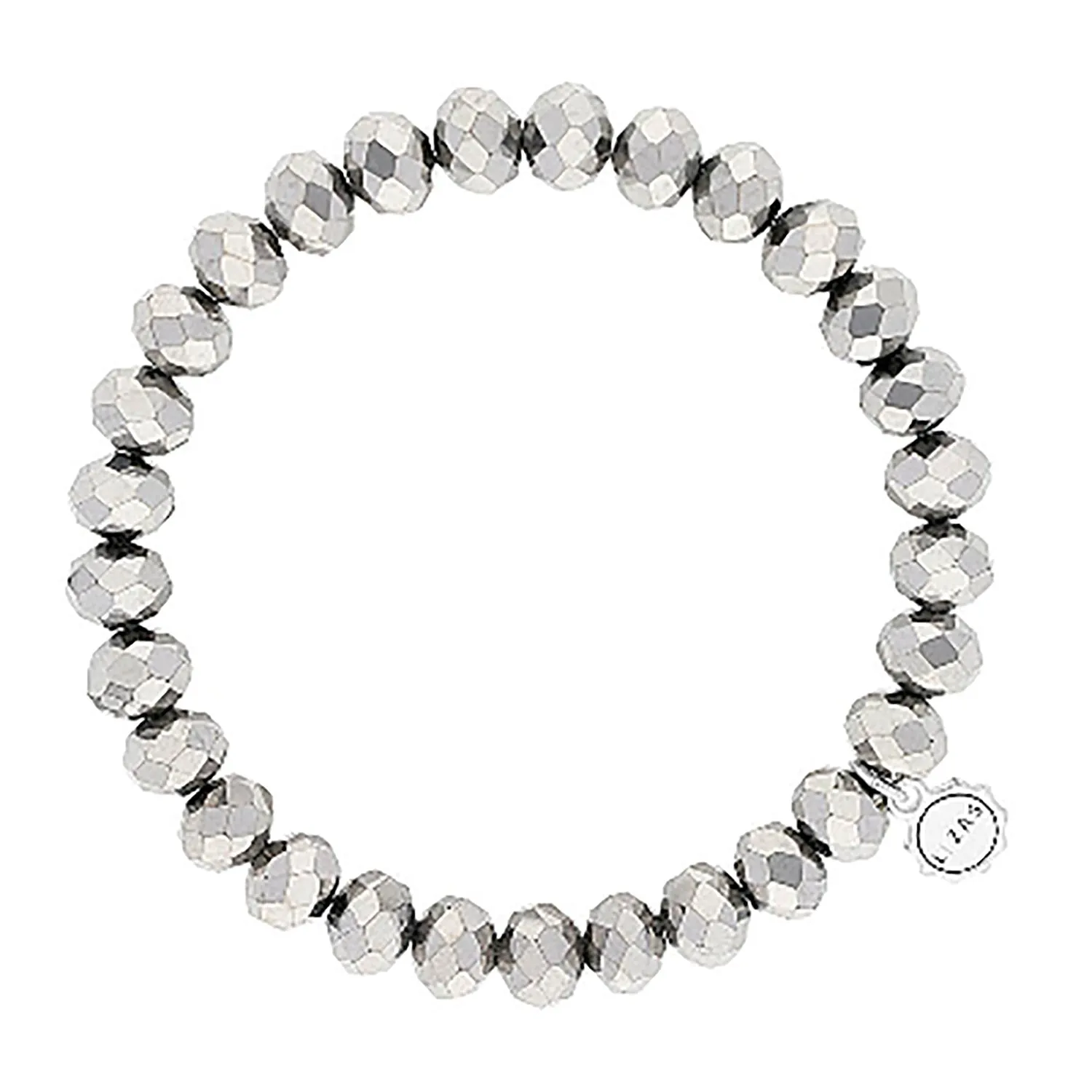 Lizas Clarksville 8mm Crystal Bracelet Silver