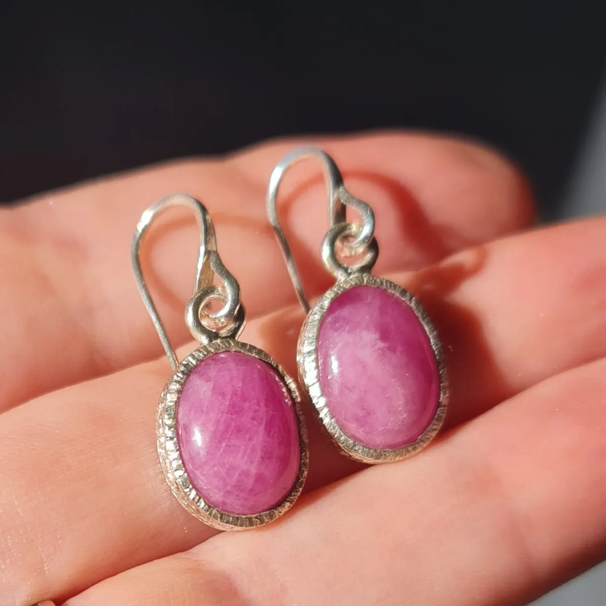 Madagascar Ruby stone drop earrings