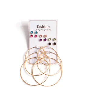 Magic Color Hoop Earring Set