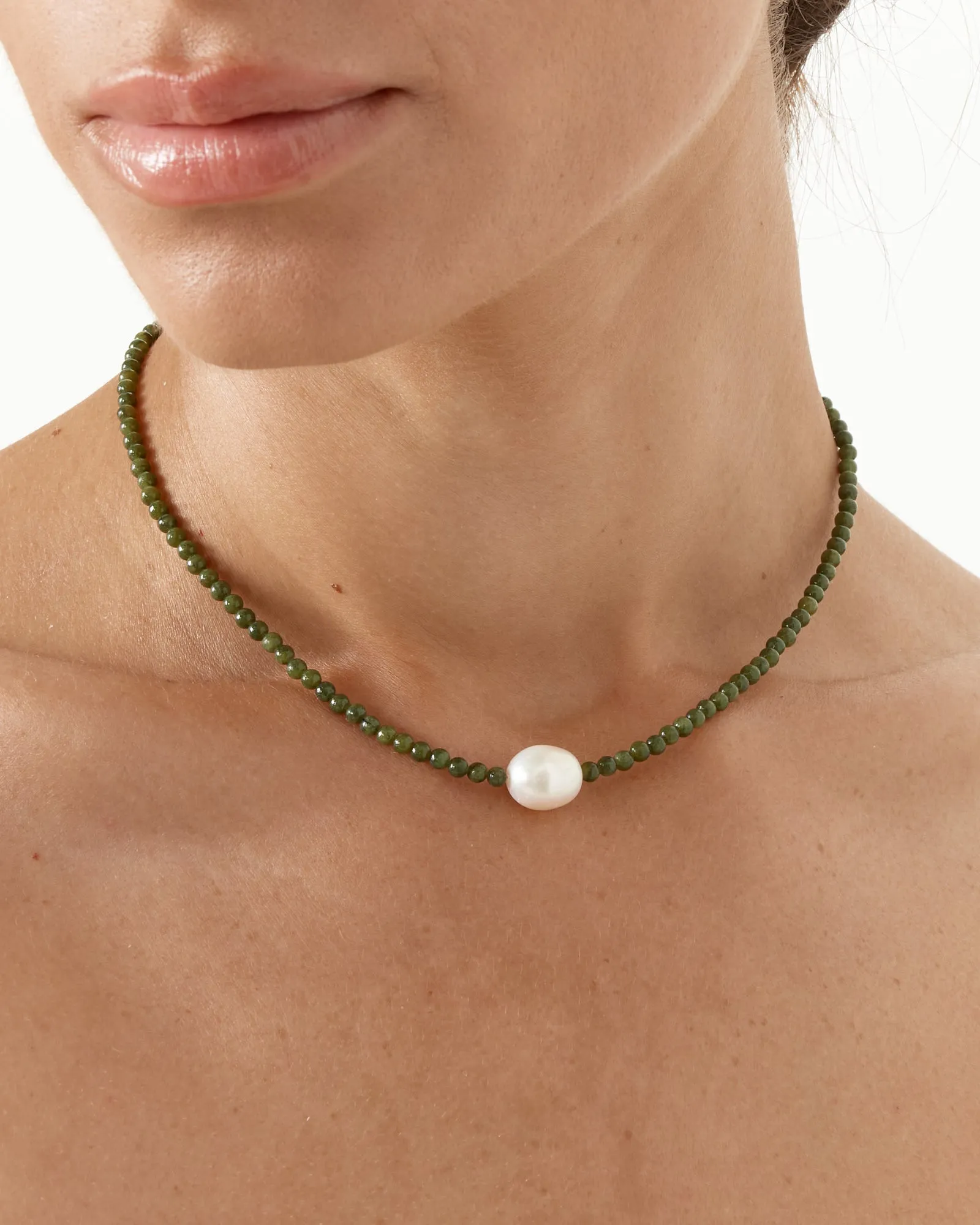 Mermaid Choker in Jade