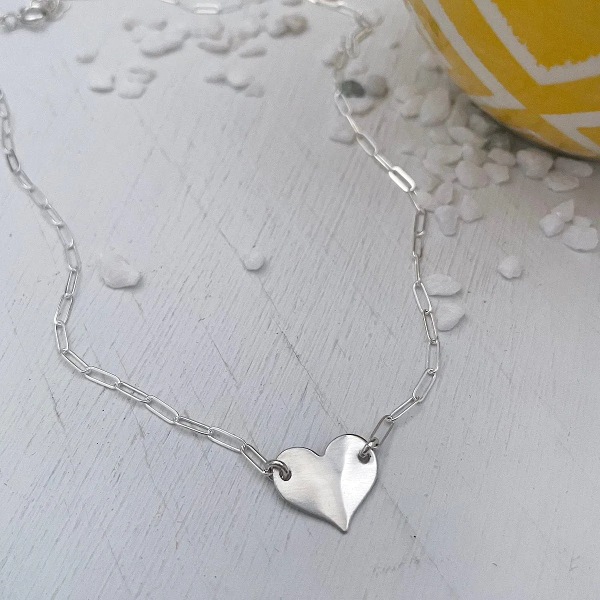 Mini Heart Initial Choker