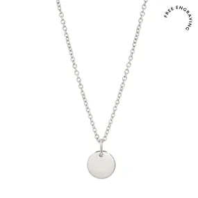 Mini Round Pendant Necklace