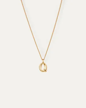 Monogram Necklace - Q