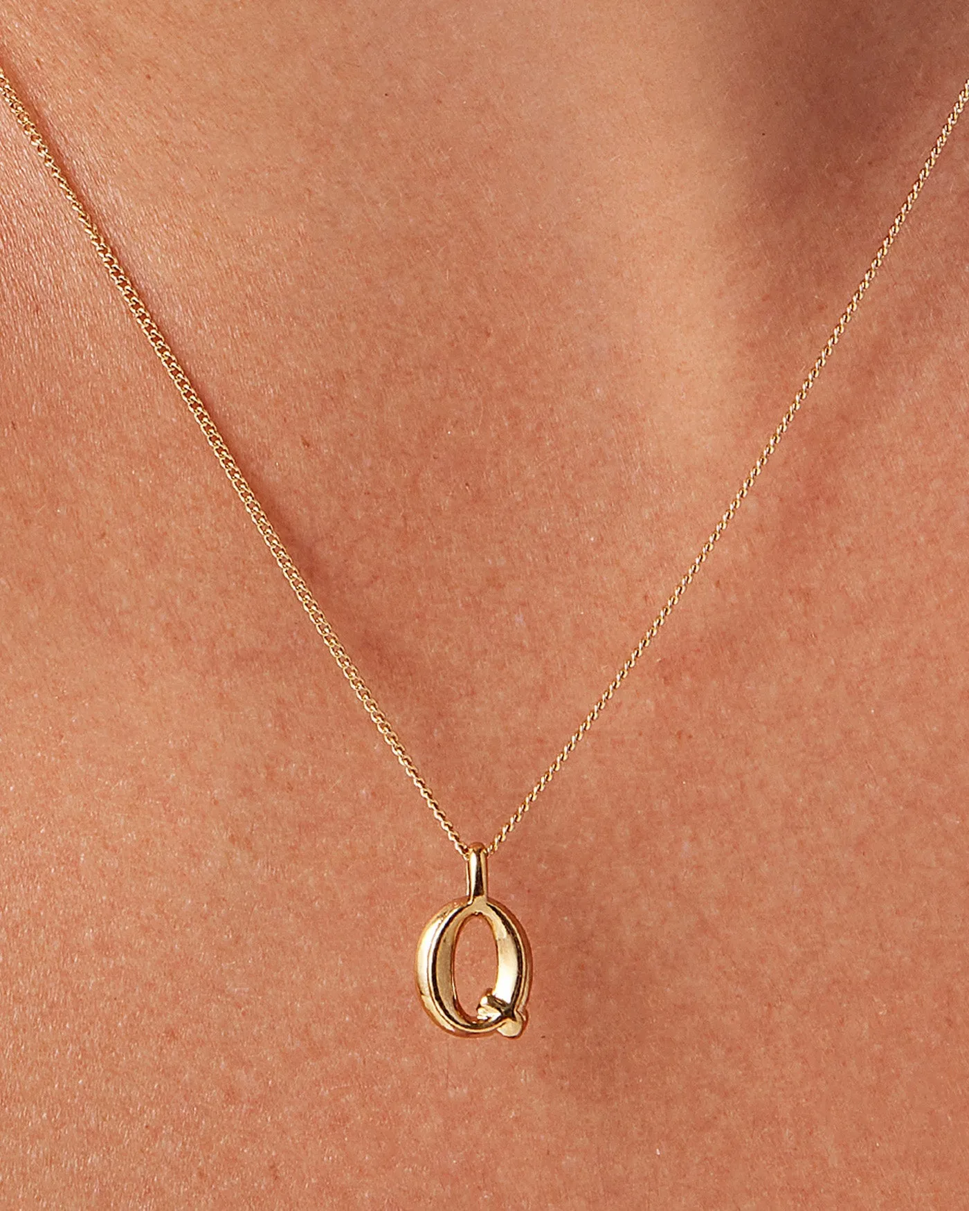 Monogram Necklace - Q