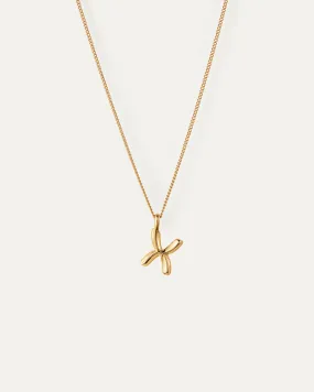 Monogram Necklace - X