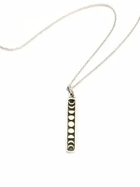 Moon Phase Bar Necklace