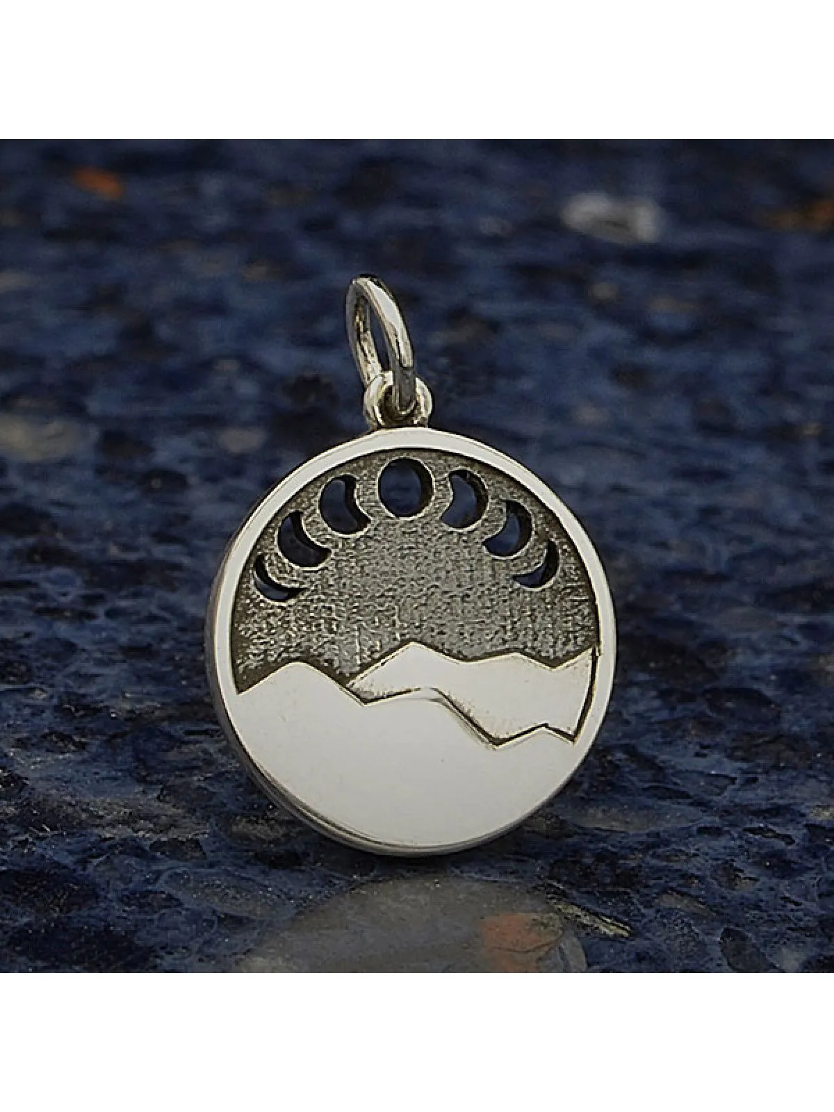 Moon Phase Mountain Necklace