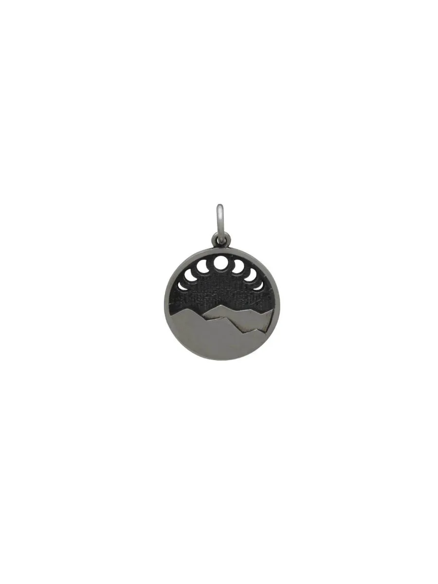 Moon Phase Mountain Necklace