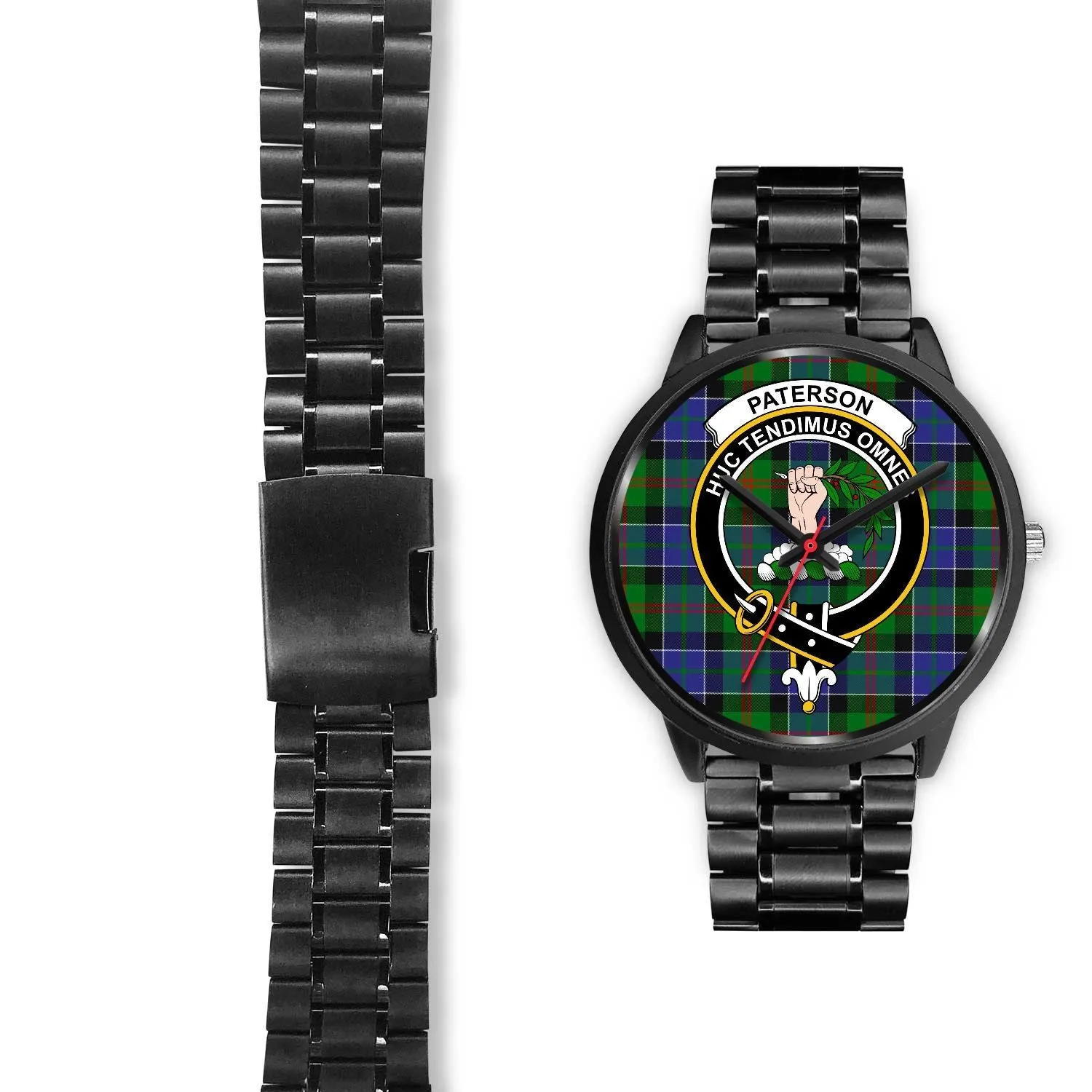 Paterson Clan Badge Tartan Black Watch