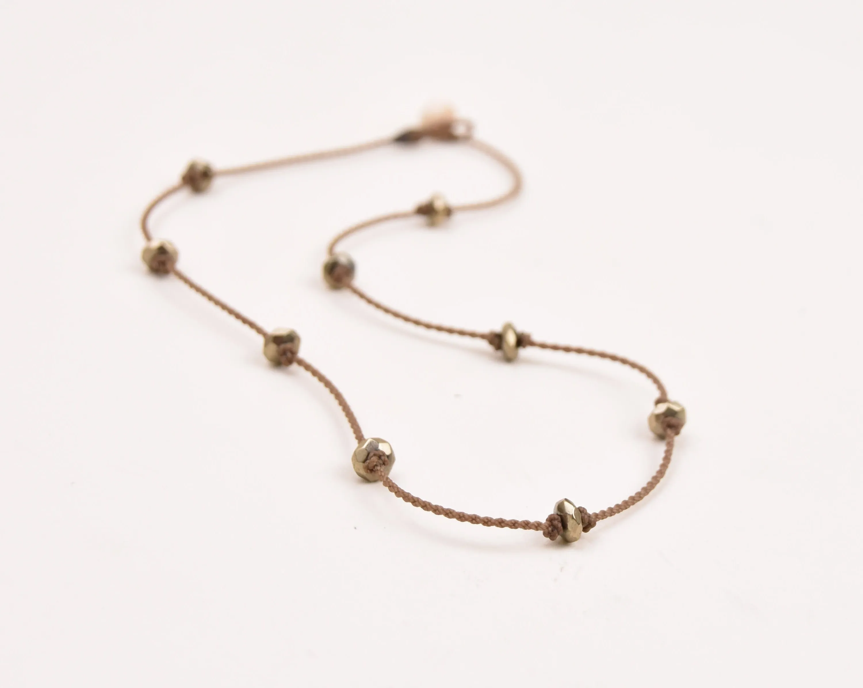 Princess Necklace - Pyrite Faceted