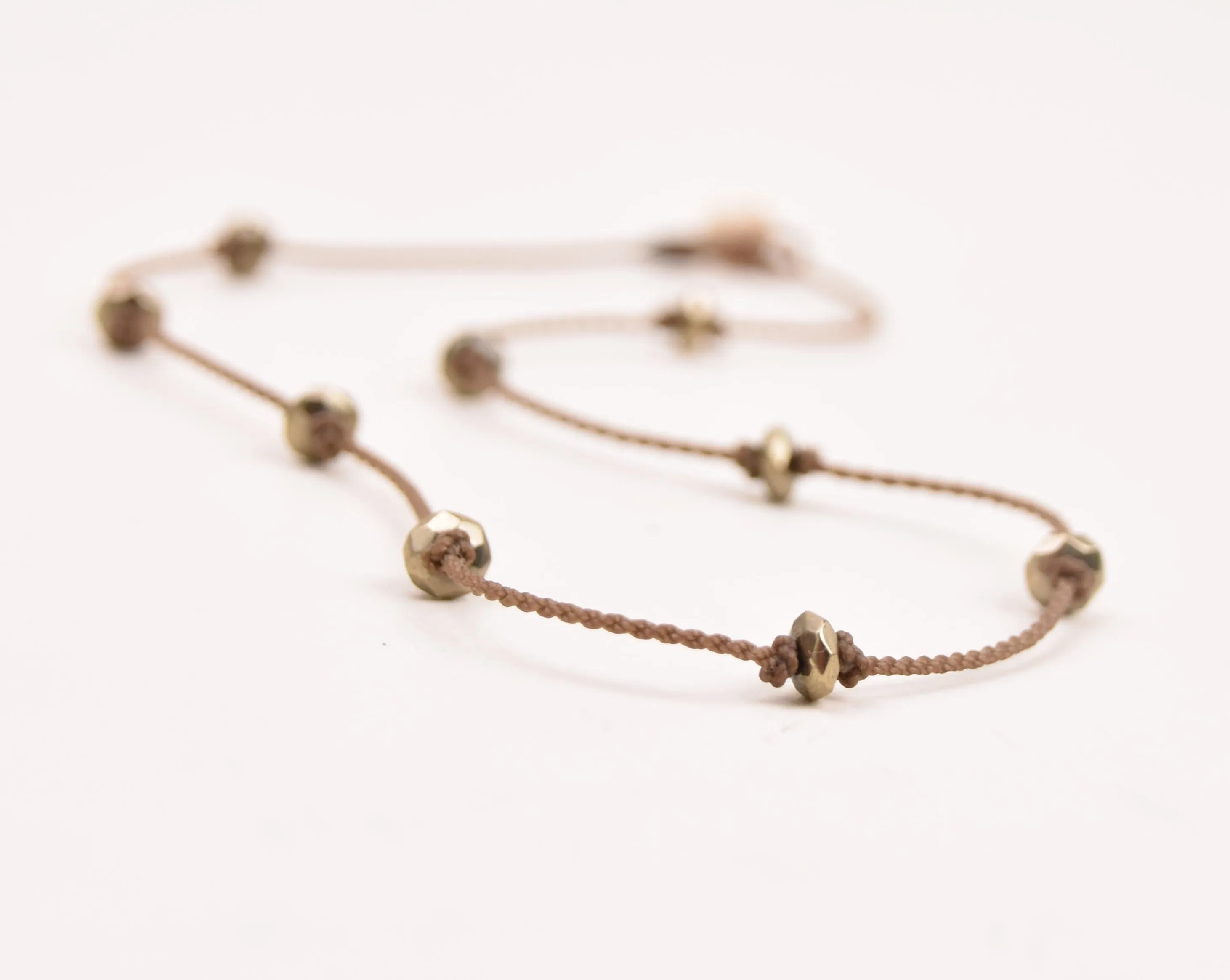 Princess Necklace - Pyrite Faceted