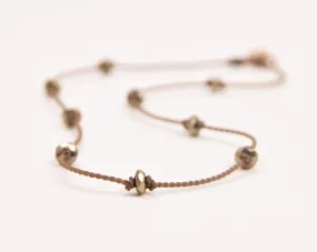 Princess Necklace - Pyrite Faceted