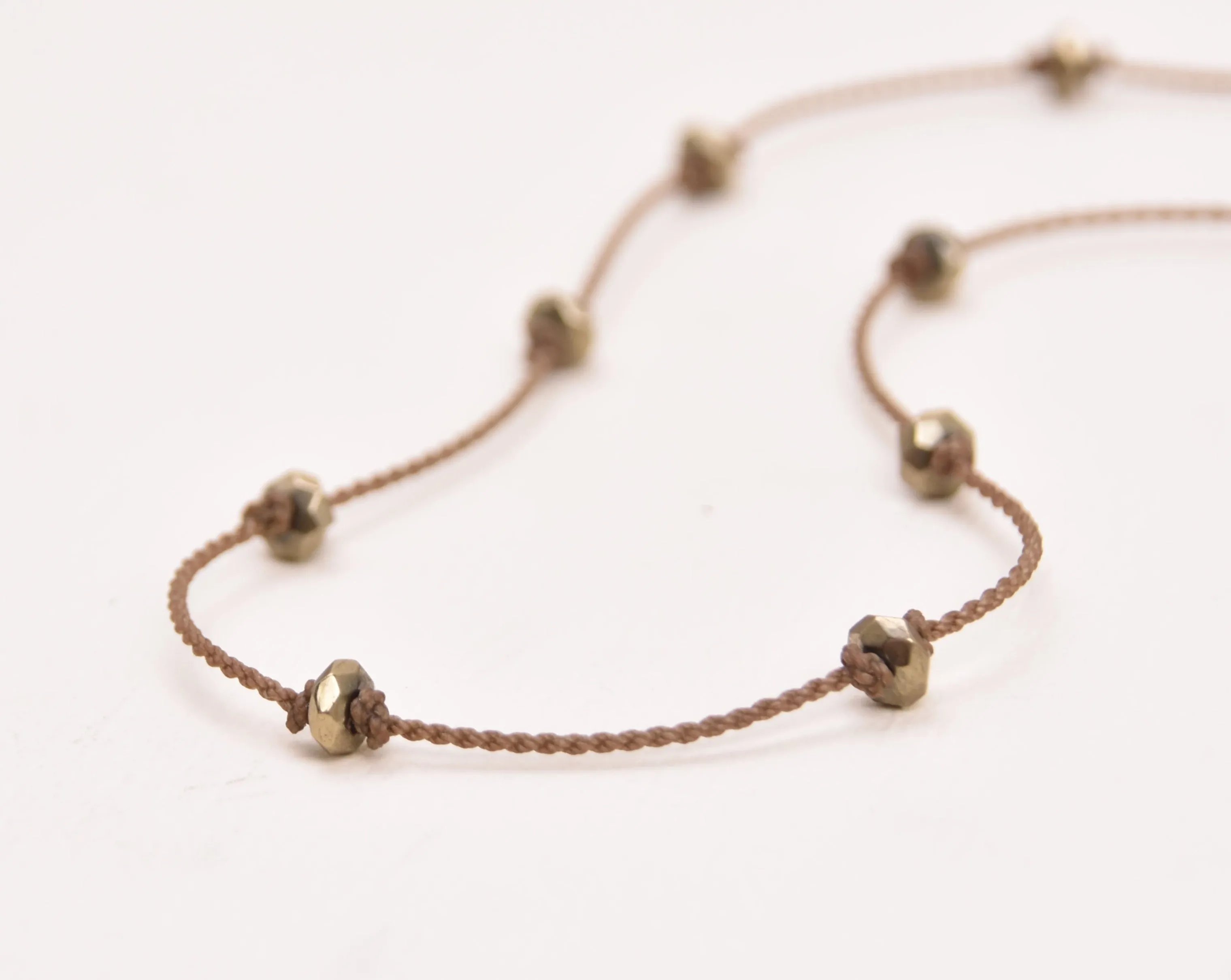 Princess Necklace - Pyrite Faceted