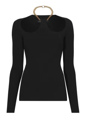 Proenza Schouler Viscose Knit Top - Black