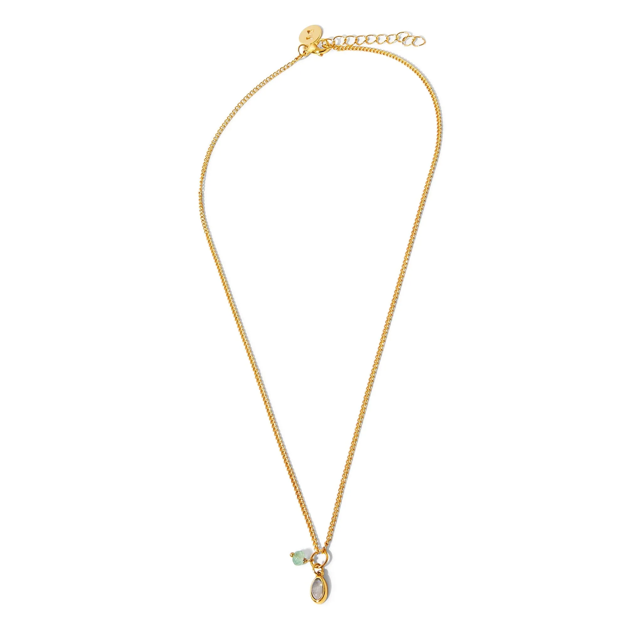 Real Gold Plated Z Complimentary Healing Stone Necklace For Women By Accessorize London