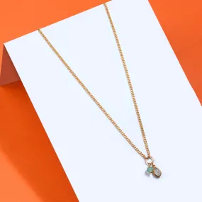 Real Gold Plated Z Complimentary Healing Stone Necklace For Women By Accessorize London