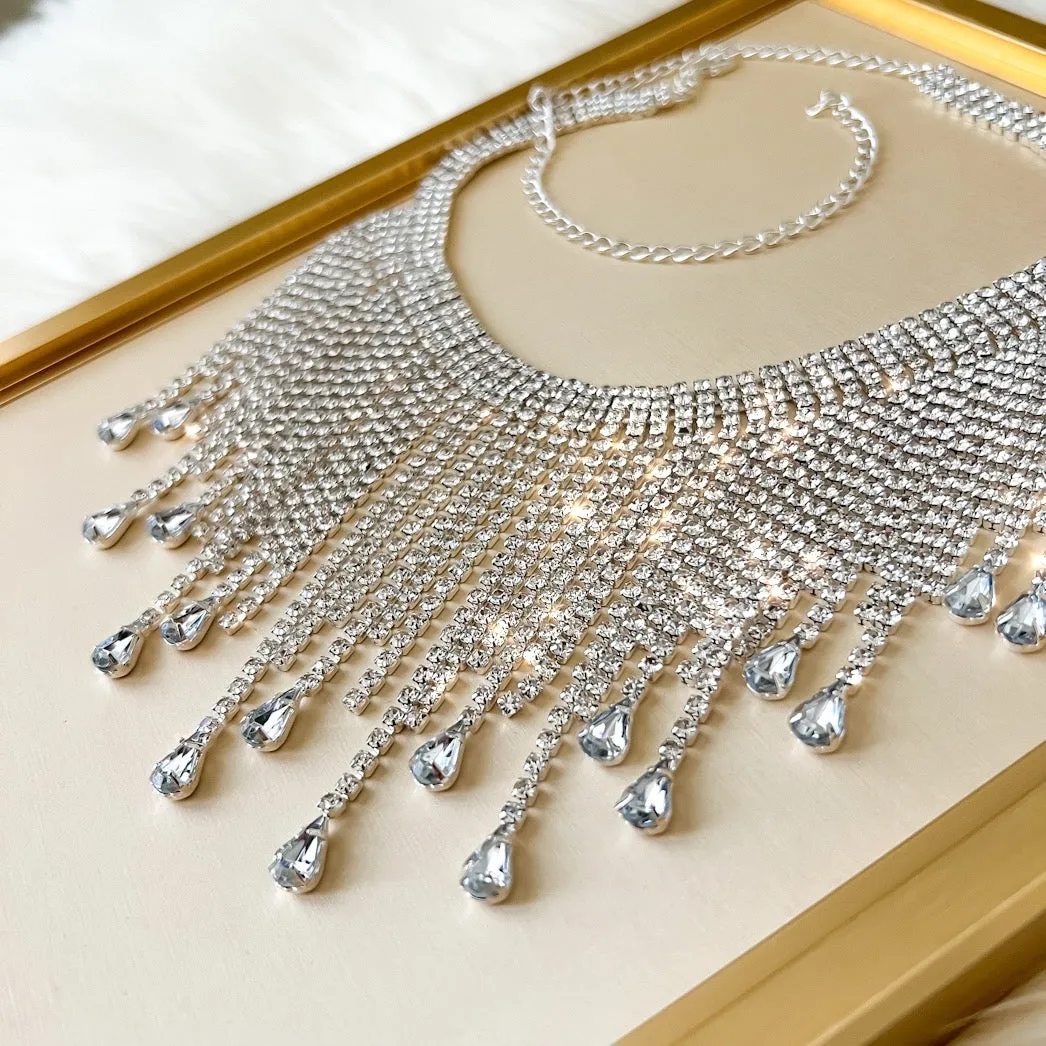 Remy Rhinestone Drop Necklace