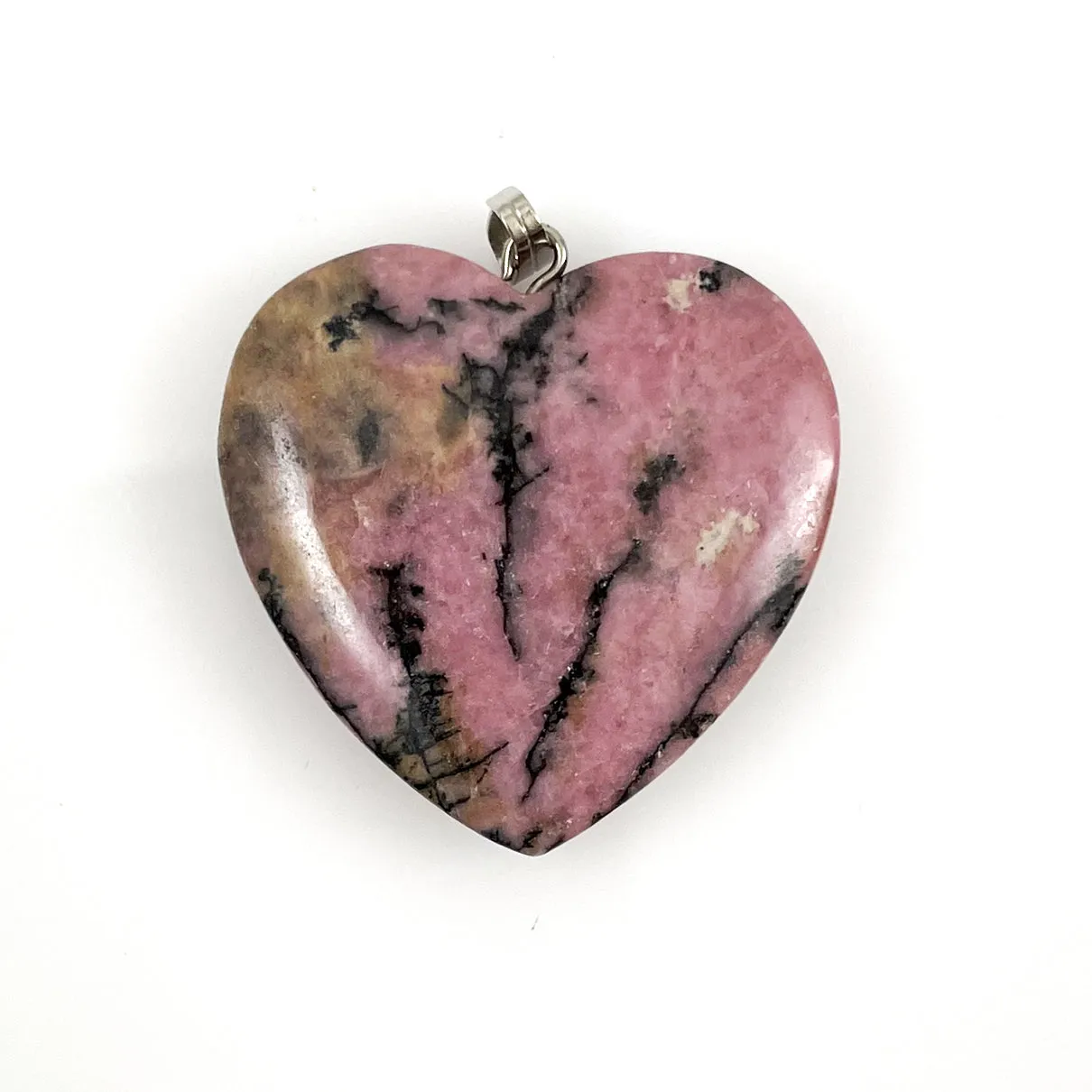 Rhodonite Gemstone Carved Pendant