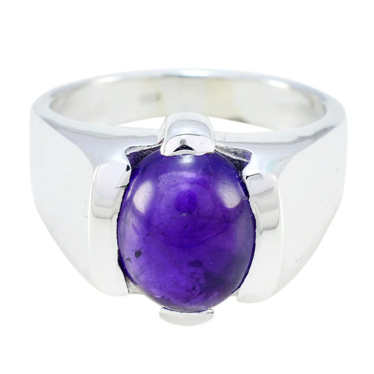 Riyo Cunning Gemstone Amethyst Sterling Silver Ring Best Jewelry