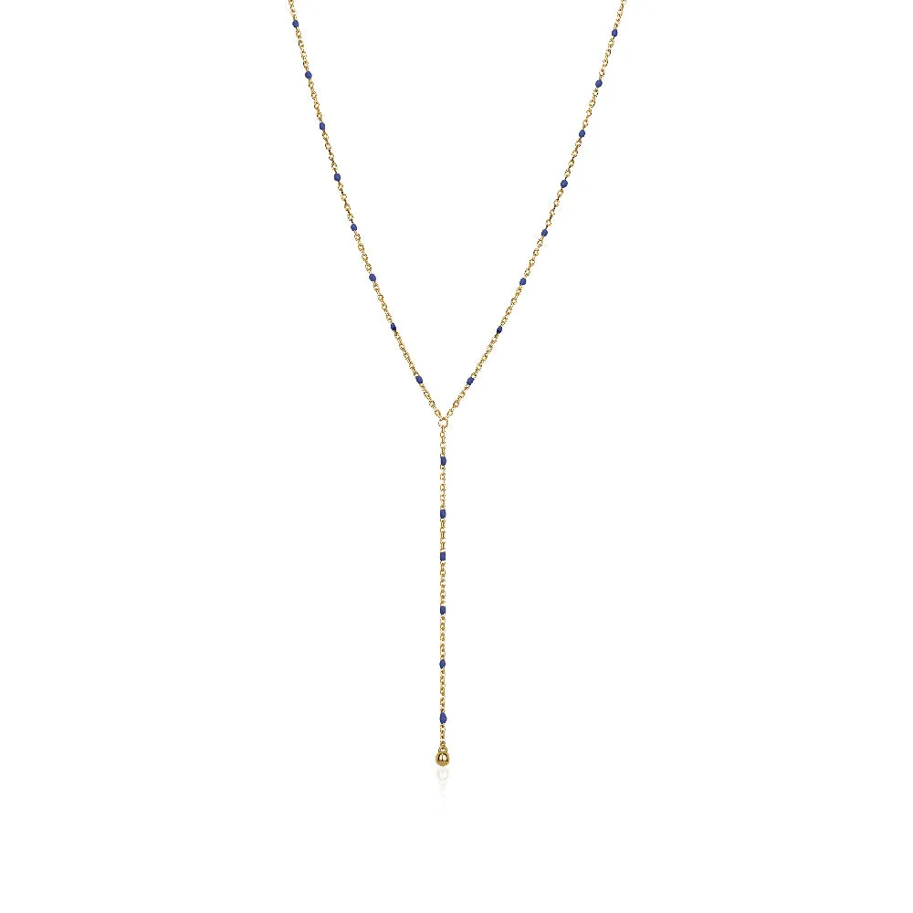 ROSARY LARIAT NECKLACE