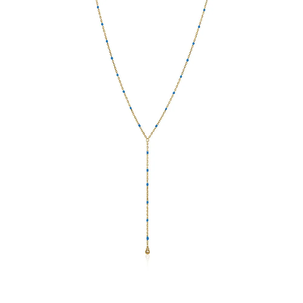 ROSARY LARIAT NECKLACE