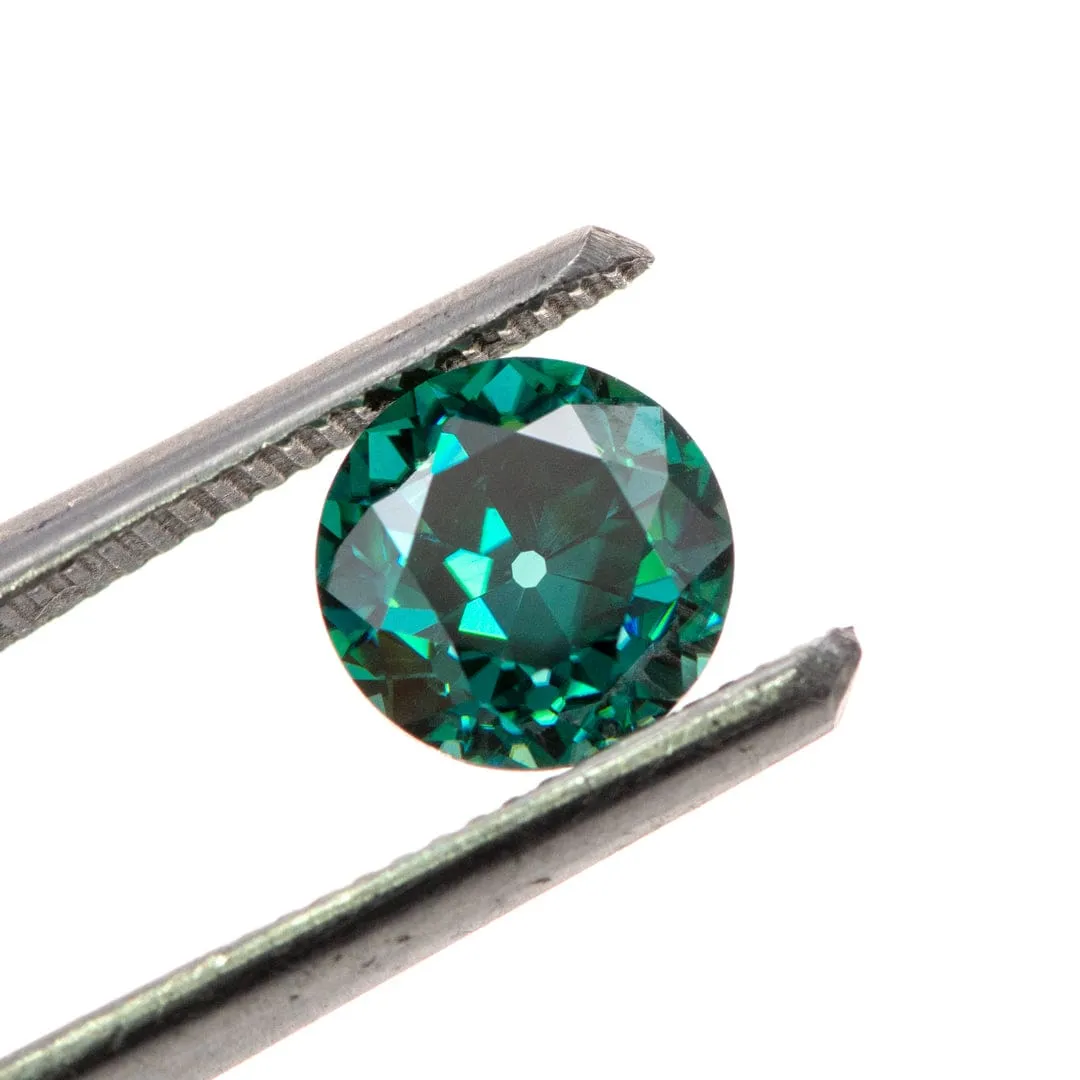 Round 6.2mm/1ct Green OEC Moissanite Stone