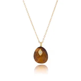 Sonia Tiger Eye Stone Necklace