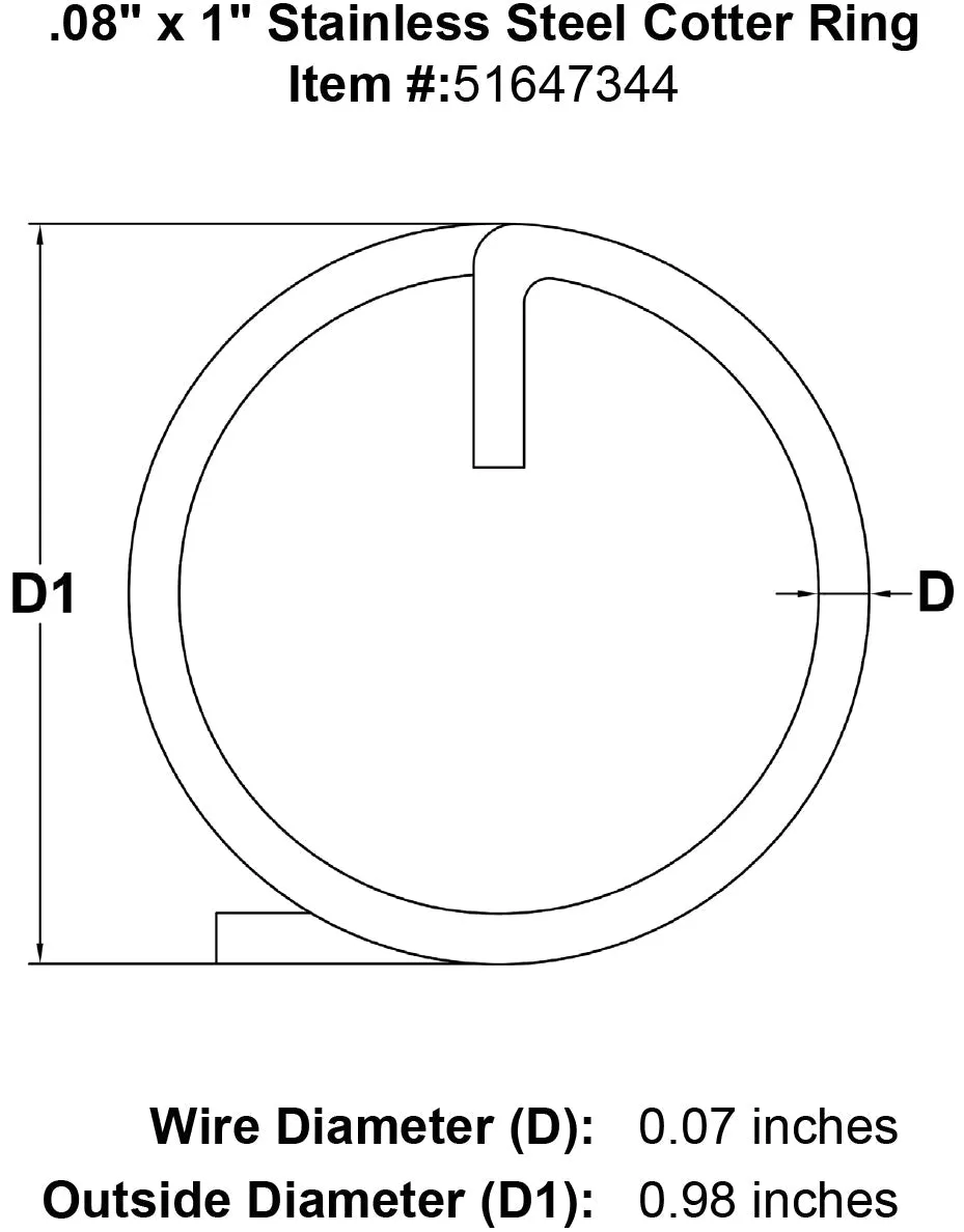 Stainless Cotter Rings