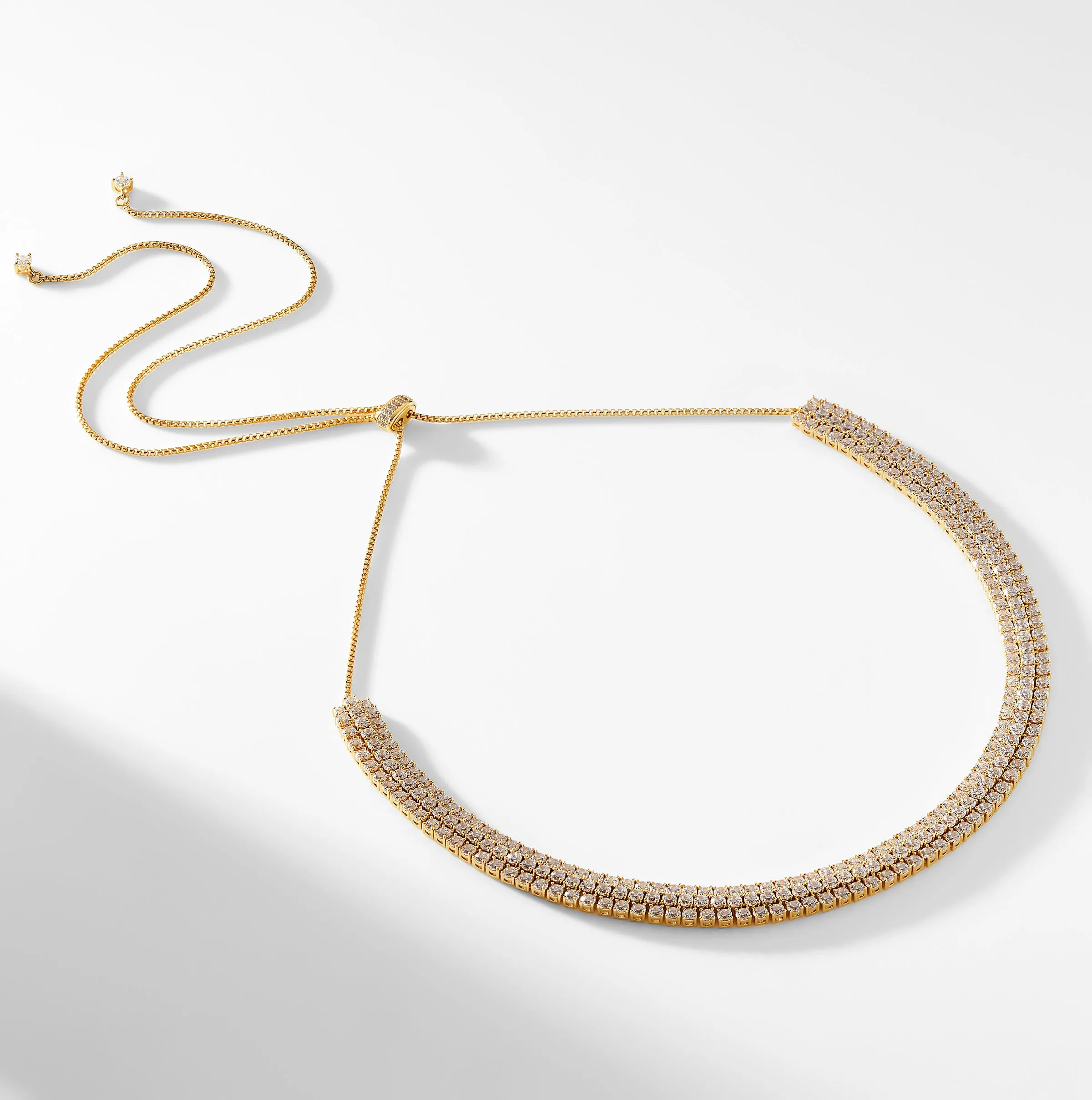 TEZORO CZ CHOKER NECKLACE