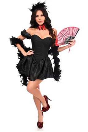 Top Drawer 5 PC Sexy Saloon Girl Corset Dress Costume