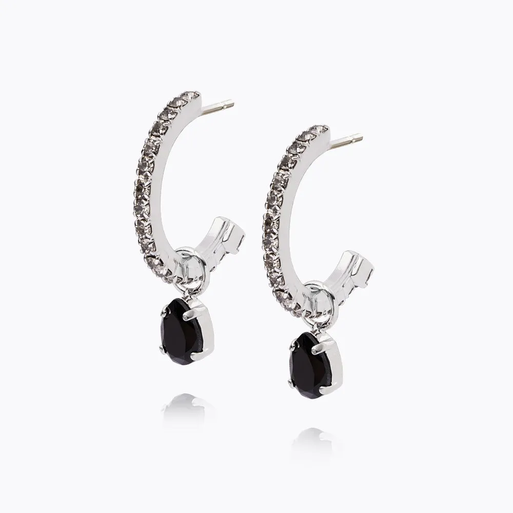 Tracy Loop Earrings / Jet