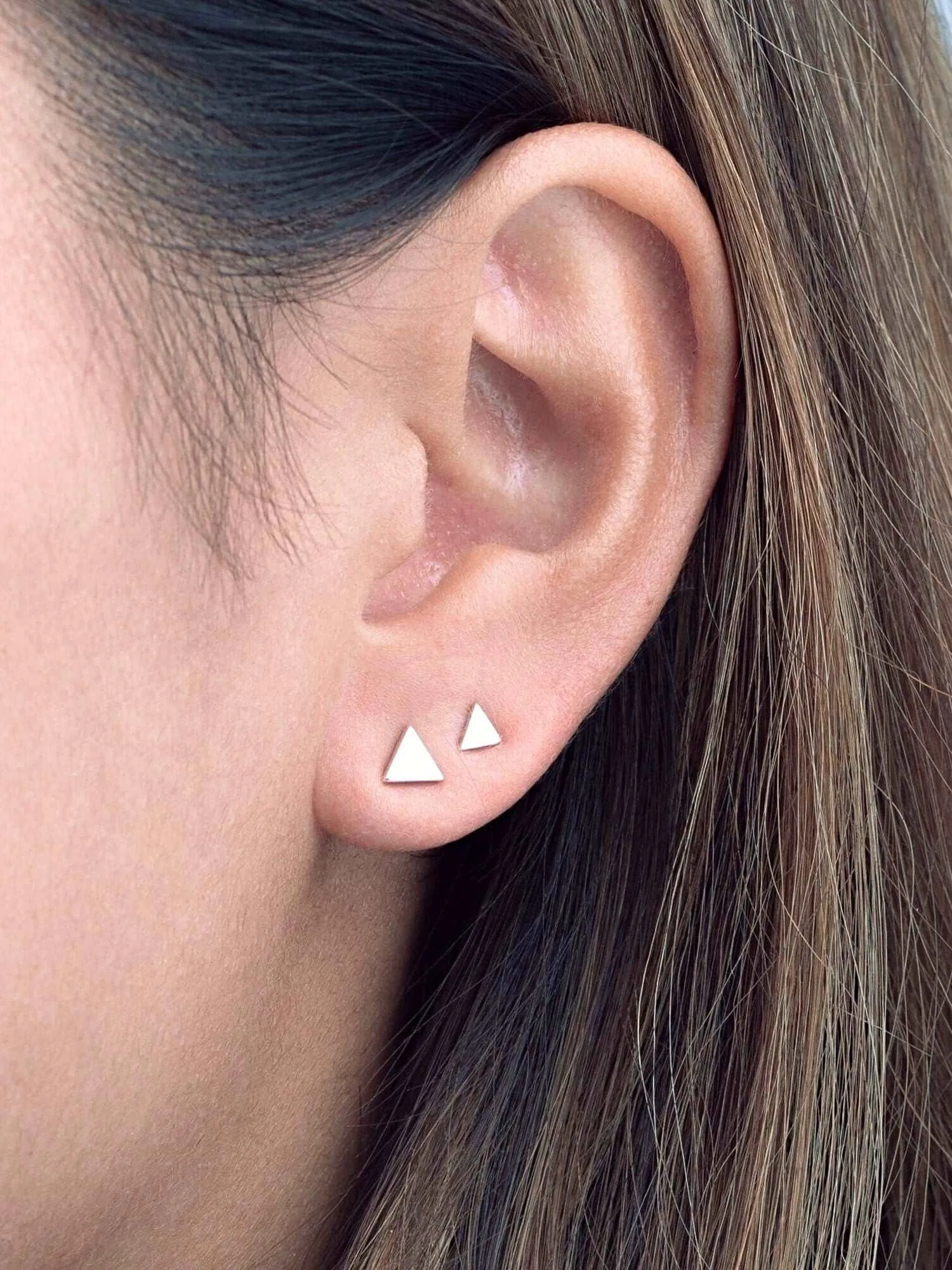 Triangle Stud Earring Set