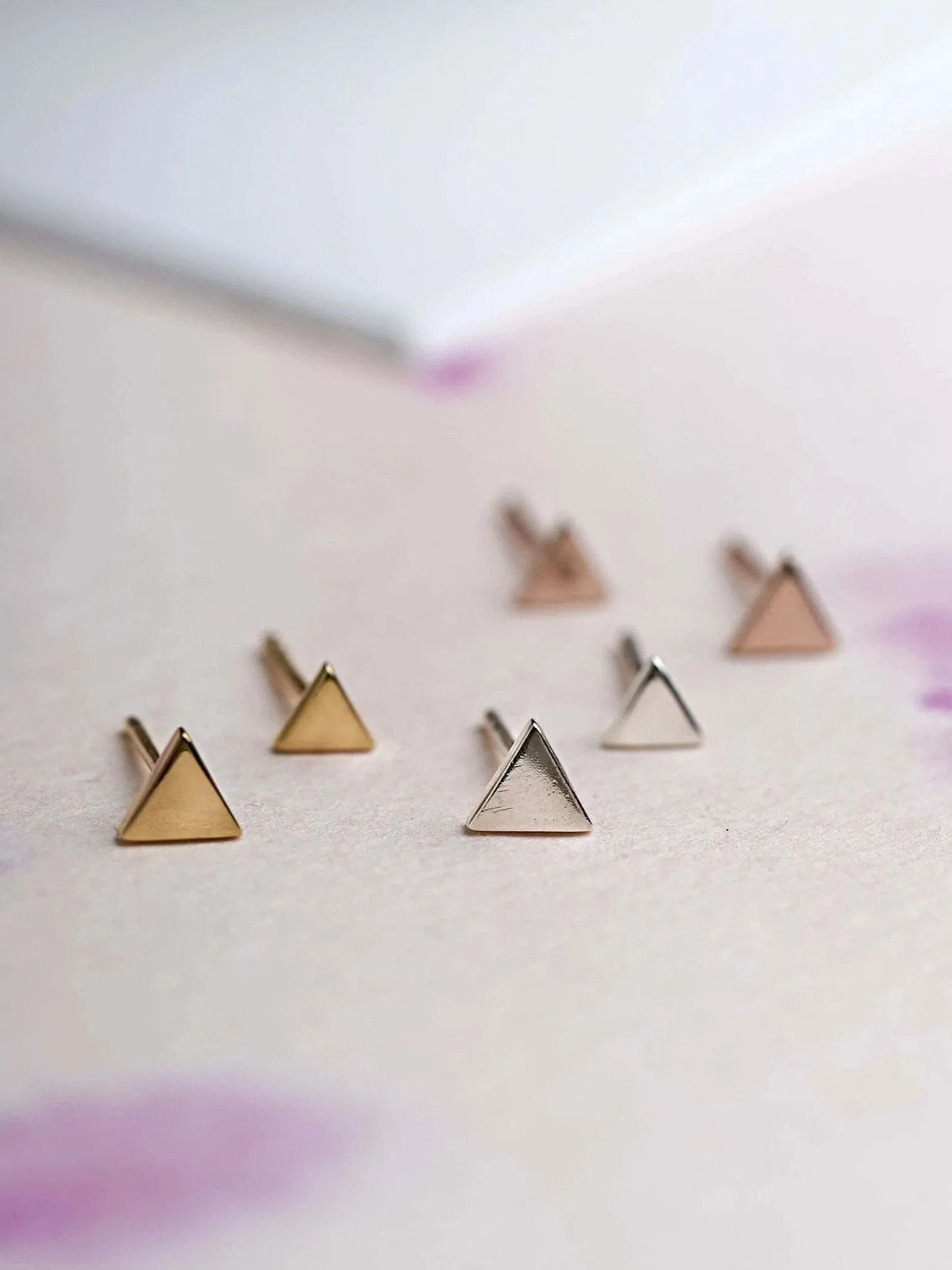 Triangle Stud Earring Set