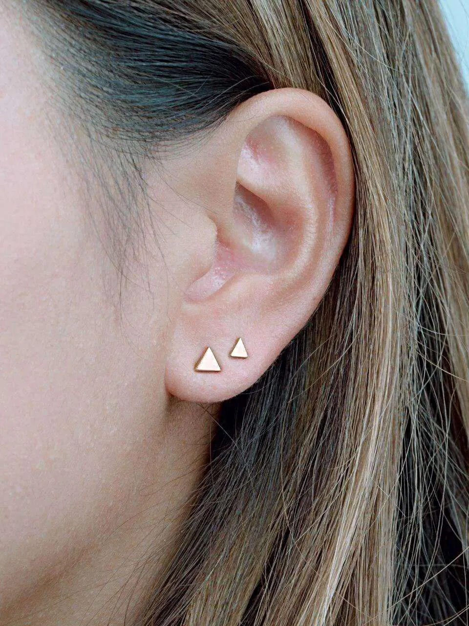 Triangle Stud Earring Set