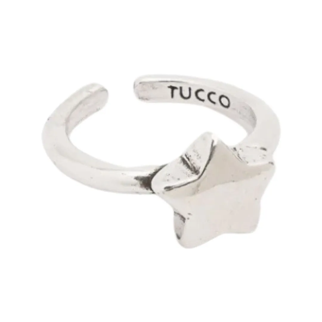 TUCCO SOLID STAR ADJUSTABLE RING