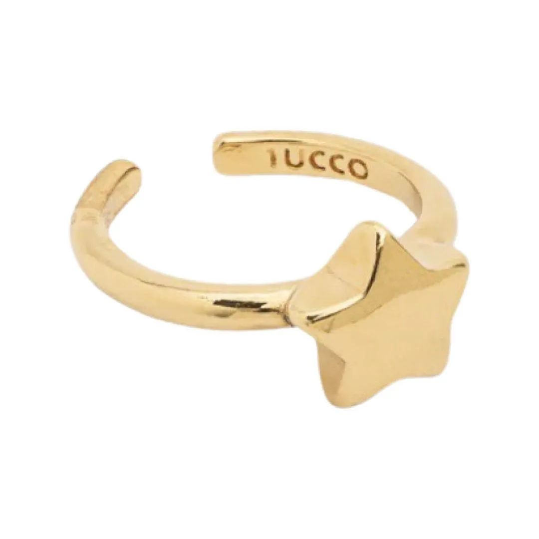 TUCCO SOLID STAR ADJUSTABLE RING