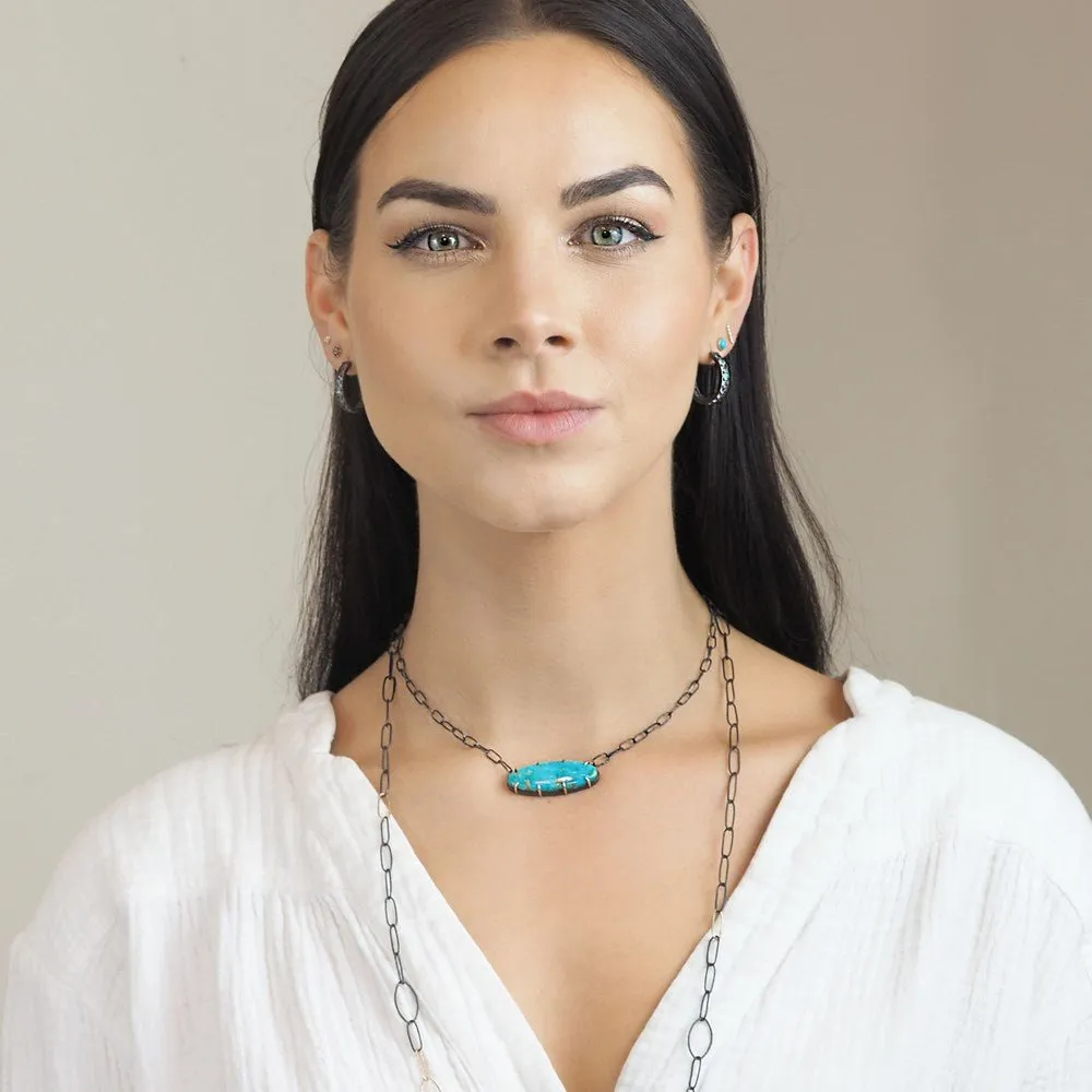 Turquoise Silver Necklace_