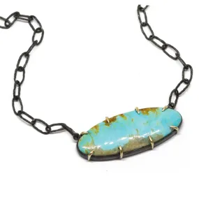 Turquoise Silver Necklace_