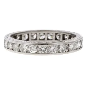 Vintage Diamond Eternity Band, Size 8 3/4