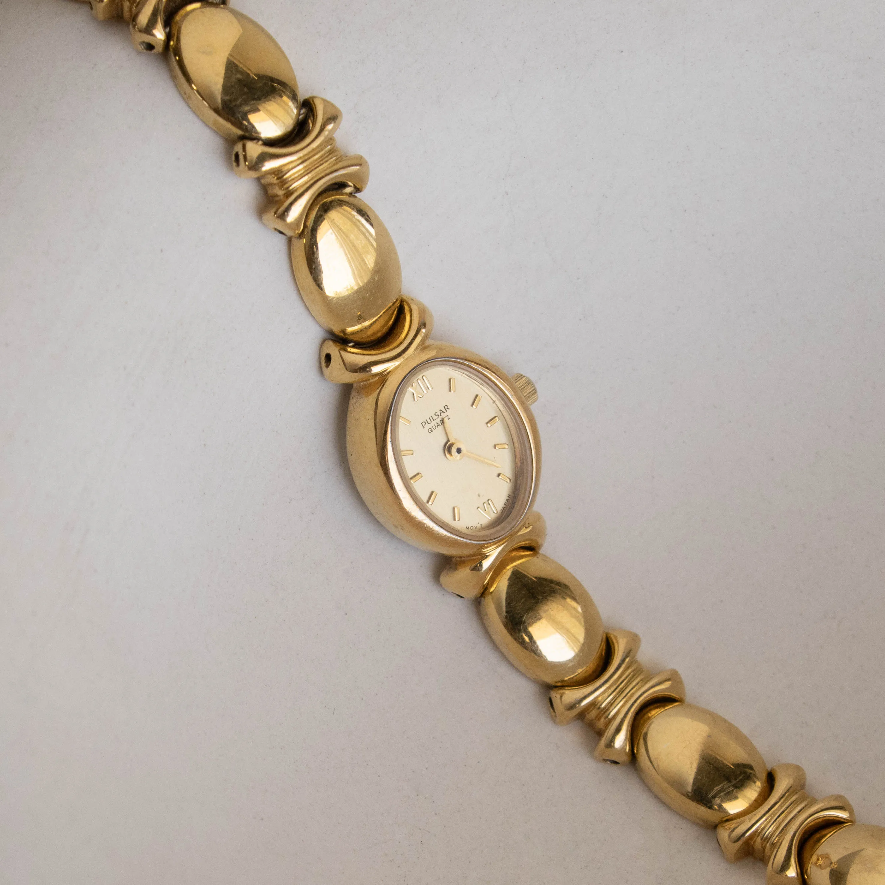 Shiny and Stylish Vintage Pulsar Gold-Tone Watch