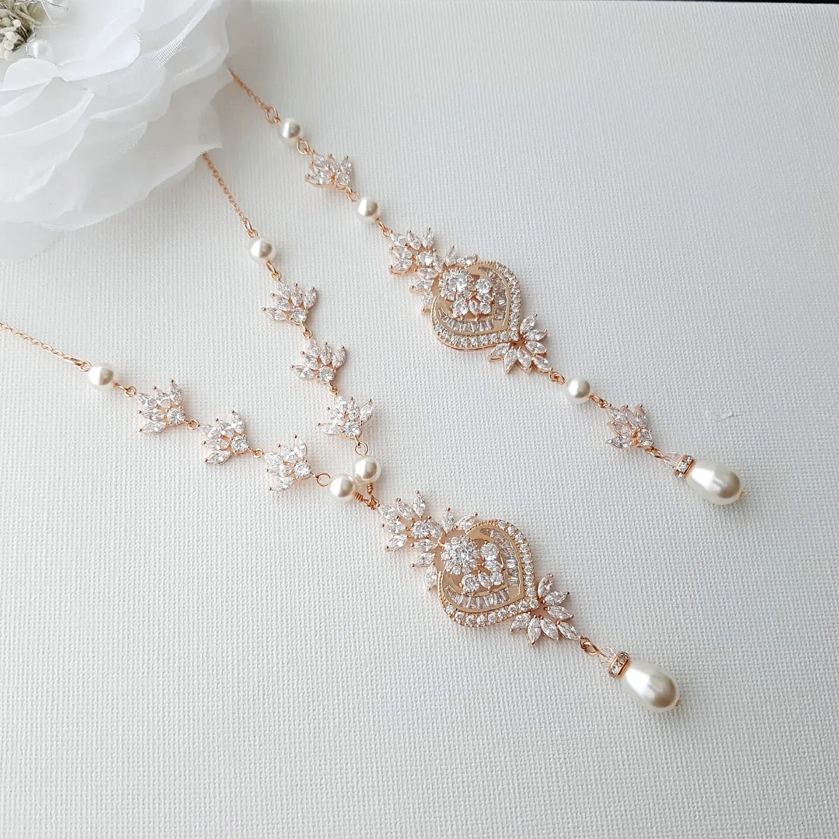 Wedding Necklace For Brides With Backdrop-Rosa