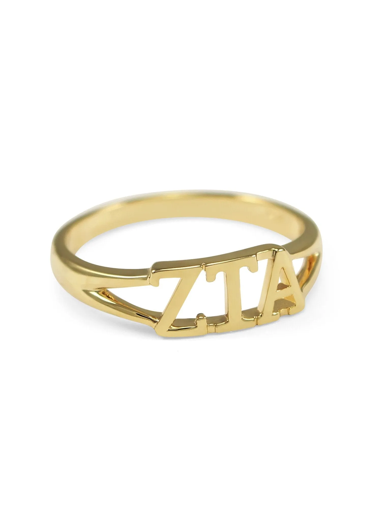 Zeta Tau Alpha Sunshine Gold Ring